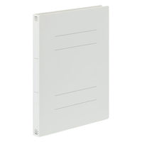 アスクル フラットファイル PP製 A4タテ 厚とじ 背幅28mm FF-P2S グレー（灰） 5冊 オリジナル（わけあり品）