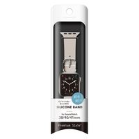 PGA Apple Watch 41/40/38mm用 シリコンバンド アイボリー PG-AW41SC02IV 1個（直送品）