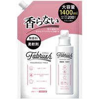 fabrush（ファブラッシュ） 無香料 大容量詰め替え 1400ｍL 1セット（1個×6） 柔軟剤 ロケット石鹸