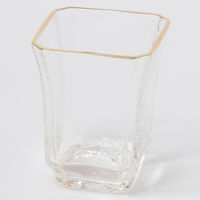 GOLDラインガラス小鉢D クリア 1セット（1個×６） LAKOLE/ラコレ