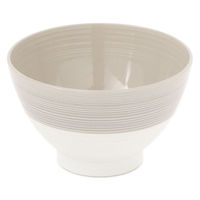 ツヤツヤ塗分け汁椀2 アイボリー 1セット（1個×５） LAKOLE/ラコレ