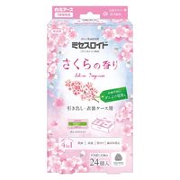ミセスロイド 引き出し・衣装ケース用 1年防虫 さくらの香り 1セット（1箱（24個入）×3） 白元アース