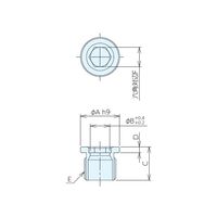 ナベヤ ホールファスナー プッシュホールド用ブッシュ HF10PBS 1セット(9個)（直送品）