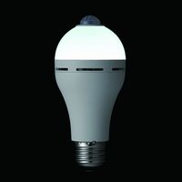 ヤザワコーポレーション バッテリー内蔵センサー電球60W相当昼光色 LDA8DGBP 1個