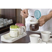 シャディ 【3箱セット】ガラス製カラフル調味料カップ3個セット(スプーン付) 24-8202-252 1セット(3箱)（直送品）