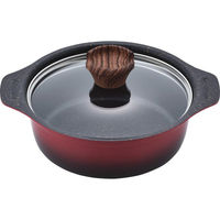 シャディ 【2箱セット】彩食庵 フチ付卓上鍋(18cm) 24-8218-094 1セット(2箱)（直送品）