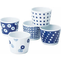 シャディ 【2箱セット】波佐見焼 藍丸紋 カップ5客揃 24-8233-638 1セット(2箱)（直送品）