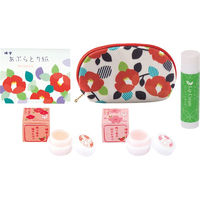 シャディ 【2袋セット】シェルポーチ椿とスキンケアセット 24-8251-350 1セット(2袋)（直送品）