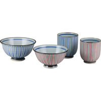 シャディ 【2箱セット】波佐見焼 千筋 睦揃 24-8263-804 1セット(2箱)（直送品）