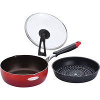 シャディ 【2箱セット】モデロス ガラス蓋付スーパーディープパン(24cm)目皿付 24-8280-296 1セット(2箱)（直送品）