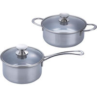 シャディ ルチェンテ IH対応片手鍋(16cm)&両手鍋(20cm) 24-8318-927 1箱（直送品）