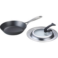 シャディ 窒化加工 鉄フライパン(24cm)フタ付 24-8335-643 1箱（直送品）