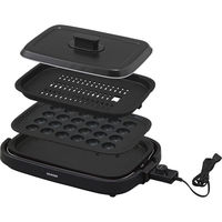 シャディ アイリスオーヤマ 網焼き風ホットプレート(3枚プレート) 24-8362-705 1箱（直送品）