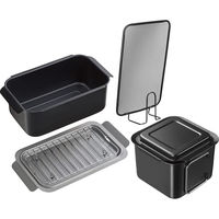 シャディ ポコフリット IH対応角型揚げ鍋(アミ付)3点セット 24-8533-291 1箱（直送品）