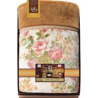 シャディ 厚手の衿付 マイヤー毛布 24-8534-573 1袋（直送品）