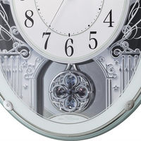 シャディ スモールワールド メロディ電波掛時計(18曲入) 25-0237-068 1箱（直送品）