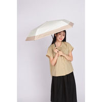 シャディ 【2袋セット】超軽量カーボン5本骨 晴雨兼用傘 バイカラー 25-0338-018 1セット(2袋)（直送品）