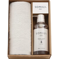 シャディ 【2箱セット】そまり ボディ用液体石けんとタオルのセット 25-0493-013 1セット(2箱)（直送品）