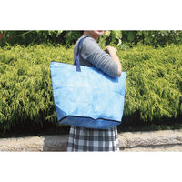 シャディ 【10袋セット】デニム柄ビッグトート 25-0510-014 1セット(10袋)（直送品）