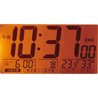 シャディ 【2箱セット】リズム 電波目覚まし時計 25-0539-056 1セット(2箱)（直送品）