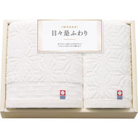 シャディ 【5箱セット】今治日々是ふわり フェイス・ハンドタオルセット 25-7530-038 1セット(5箱)（直送品）