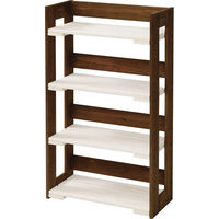 シャディ 木製CD&DVDラック4段 24-8334-086 1箱（直送品）