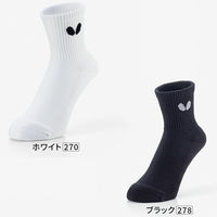 Butterfly(バタフライ) 卓球 LT・ソックス III O ホワイト 92540 1セット(1足入×4)（直送品）