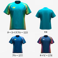 Butterfly(バタフライ) 卓球 ジェノーラ・Tシャツ O ネイビー 47240 1セット(1枚入)（直送品）