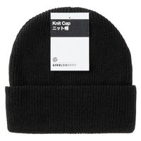 ヤマショウ 現場のチカラ ニット帽子（折り返し） YBK-407BK 1個 オリジナル