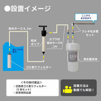 水生活製作所 非常用浄水器 磨水EW J24P-EW 1セット（直送品）