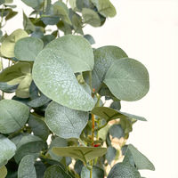 【軒先渡し】URBAN フェイクグリーン ユーカリ 幅800×奥行800×高さ1800mm グレー EUP-180GY 1台（直送品）