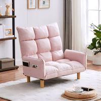 【軒先渡し】URBAN スーパーハイバックカウチソファ 幅1510mm ピンク F-1975-PK 1台（直送品）