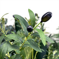 【軒先渡し】URBAN フェイクグリーン オリーブ 幅800×奥行800×高さ1500mm グレー OLE-150GY    1台（直送品）