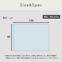 ホームテイスト 透明チェアマット 900×1200mm クリア SH-25-TCM120 1枚（直送品）