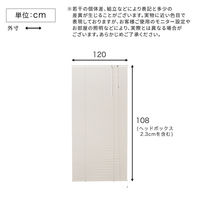 ホームテイスト アルミブラインド 幅120×高さ108cm アイボリー SH-29-TAB120-108 1個（直送品）