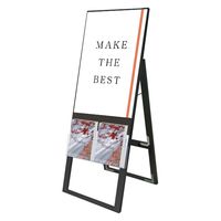 常磐精工 ブラックカタログケーススタンド看板 Uタイプ A2片面 アームキャスターセット BKCSKU-A2K-KSET 1台（直送品）