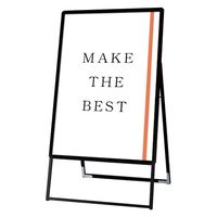 ポスターグリップスタンド看板 屋外用 B1片面ブラック (防水パック付) アームキャスターセット BOPGSK-B1KB-KSET 1台（直送品）