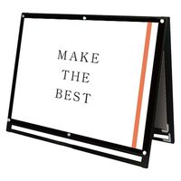 常磐精工 ブラックポスター用スタンド看板 A0横ロウ両面ブラック アームキャスターセット BPSSK-A0YLRB-KSET 1台（直送品）