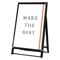 常磐精工 ブラックポスター用スタンド看板 A1ロウ片面ブラック アームキャスターセット BPSSK-A1LKB-KSET 1台（直送品）