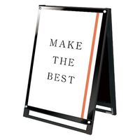 常磐精工 ブラックポスター用スタンド看板マグネジ A1ロウ両面ブラック アームキャスターセット BPSSKMN-A1LRB-KSET 1台（直送品）