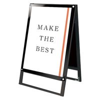 常磐精工 ブラックポスター用スタンド看板マグネジ A1両面ブラック アームキャスターセット BPSSKMN-A1RB-KSET 1台（直送品）