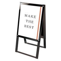 常磐精工 ブラックポスター用スタンド看板 A2両面ブラック アームキャスターセット BPSSK-A2RB-KSET 1台（直送品）