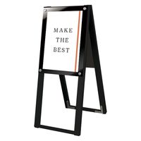 常磐精工 ブラックポスター用スタンド看板 A3縦ハイ両面ブラック アームキャスターセット BPSSK-A3THRB-KSET 1台（直送品）