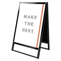 常磐精工 ブラックポスター用スタンド看板 B1両面ブラック アームキャスターセット BPSSK-B1RB-KSET 1台（直送品）