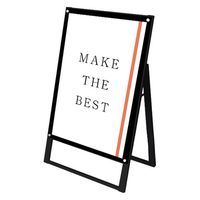 常磐精工 ブラックポスター用スタンド看板マグネジ A1片面ブラック アームキャスターセット BPSSKMN-A1KB-KSET 1台（直送品）