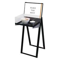 常磐精工 ブラックラックスタンド看板 A3横ブラック(アクリルボックス付) アームキャスターセット BRASKA-A3YB-KSET 1台（直送品）