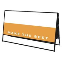 ブラックバリウススタンド看板 アルミ複合板1800×900両面 アームキャスターセット BVASKAP-1800X900R-KSET 1台（直送品）