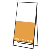 ブラックバリウススタンド看板 アルミ複合板 900×1800片面 アームキャスターセット BVASKAP-900X1800K-KSET 1台（直送品）