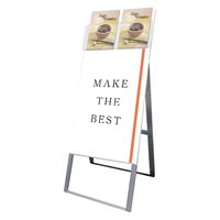 常磐精工 カタログケーススタンド看板 Dタイプ A1片面 アームキャスターセット KCSKD-A1K-KSET 1台（直送品）