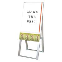 常磐精工 パンフレットケーススタンド看板 Uタイプ A2片面 アームキャスターセット PCSKU-A2K-KSET 1台（直送品）